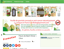 Tablet Screenshot of fleursdebachbio.com